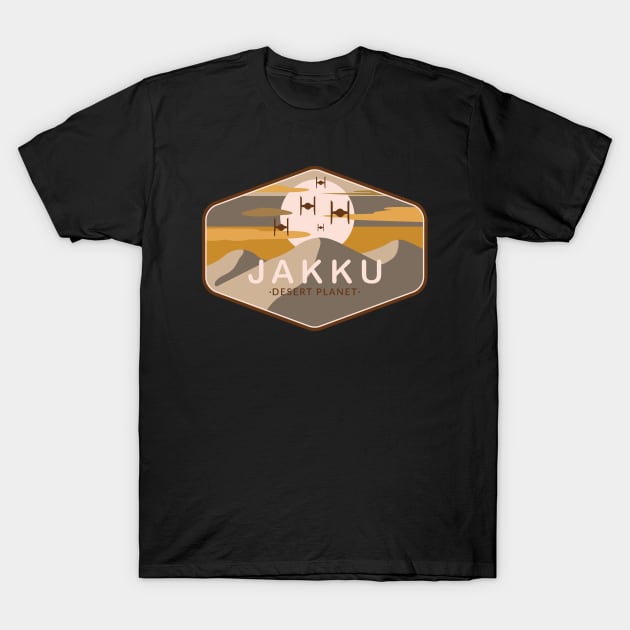 Jakku desert planet T-Shirt by Space Club